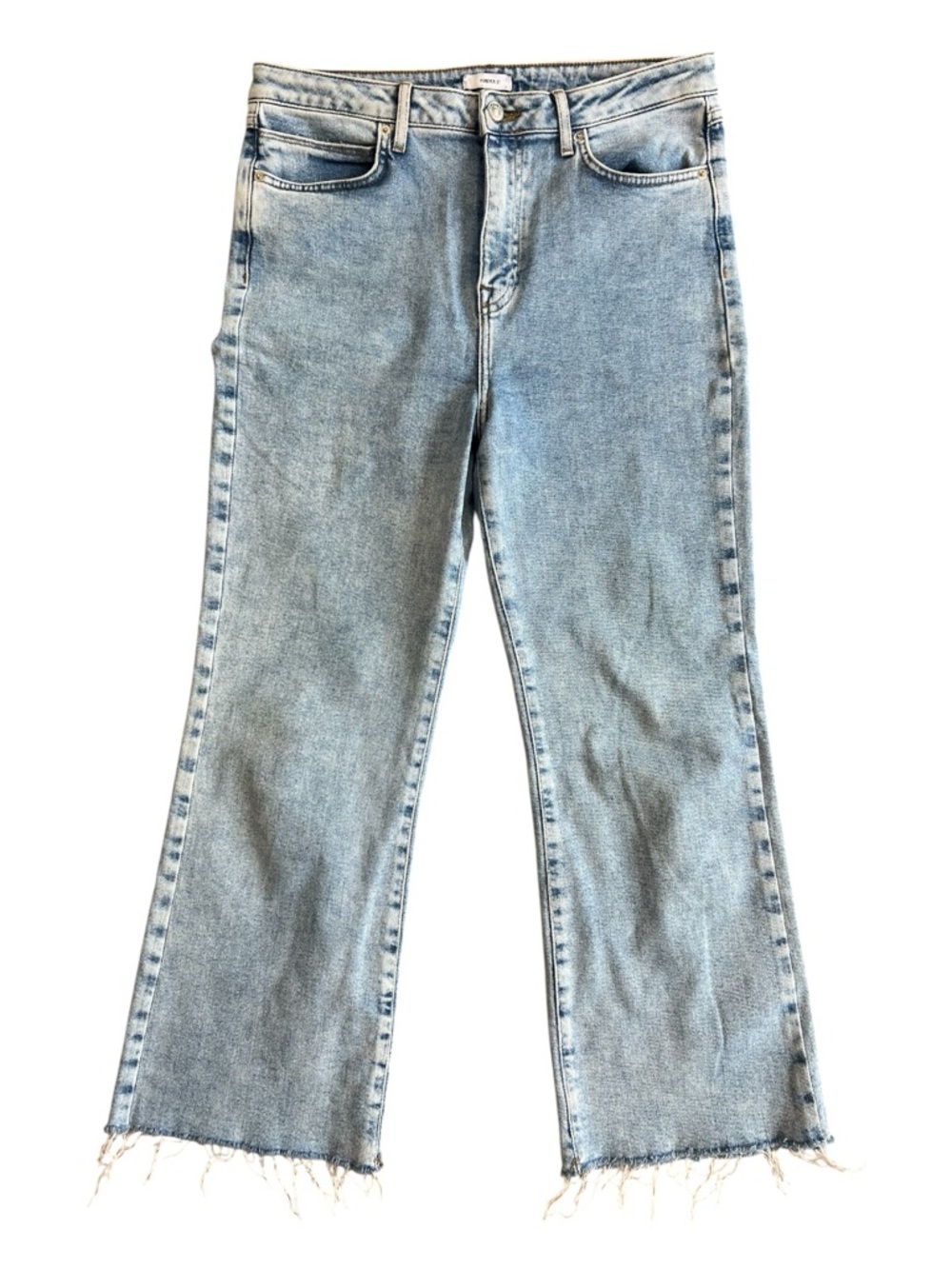 Forever 21 Frayed Hem Light Blue Jeans Size 32